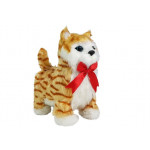 Interaktívna mačka - kráča, mňauká - hnedá